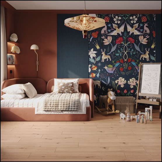 Интерьер с EPL182 Дикий Дуб натуральный